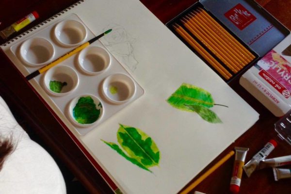 Student work- Watercolour painting Malta / Art Classes Malta
