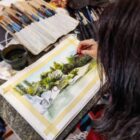 Watercolour painting with Kelsey May Connor | Art Classes Malta