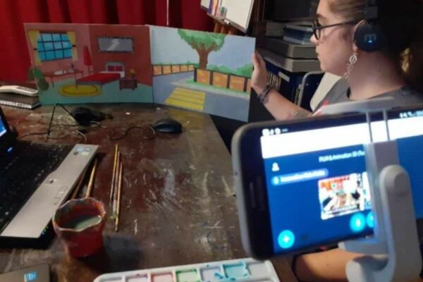 Students at work during the Film-making and Digital Animation for young learners | InnovativeKids Malta