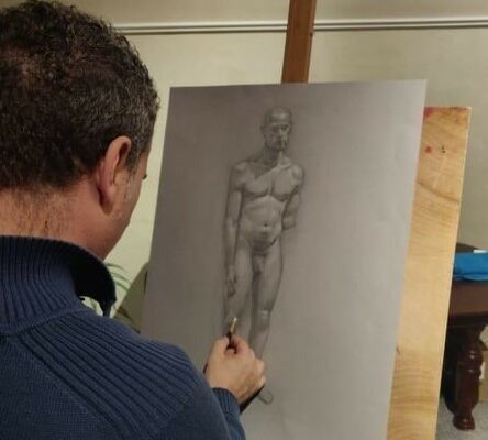 Figure Drawing Malta - work by Classical Art student