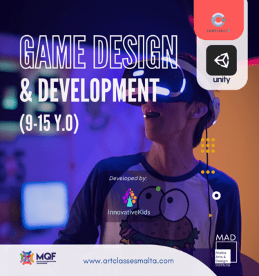 Game Design and Development using Construct & Unity 2D+3D for Kids & Teens | InnovativeKids Malta -- This is an Internationally recognized Award, awarded by MAD Institute and accredited by MFHEA