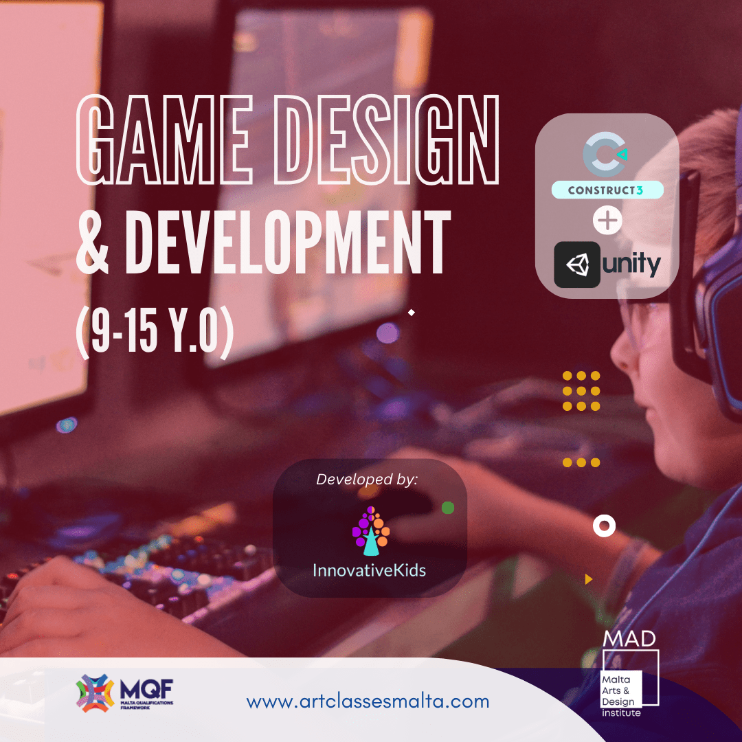 AWARDS MQF 4-5 in Game Design and Development for Kids & Teens | InnovativeKids Malta