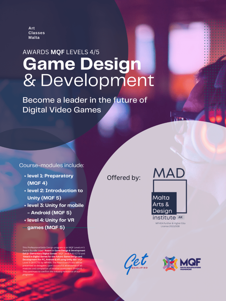 Game Design & Development course Malta - An MQF levels 4/5 Award | MAD Institute