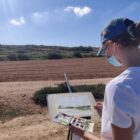 Outdoors painting in Malta- Landscape artists
