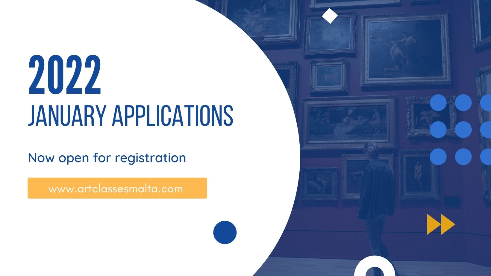 2022 January Applications Open - Art & Design courses Malta