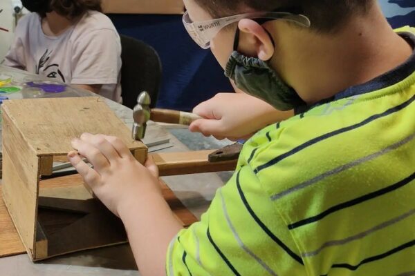 Shhh... Student busy at work! During Toy Production course: Elementary Engineering & Design Thinking - Developed by InnovativeKids Malta