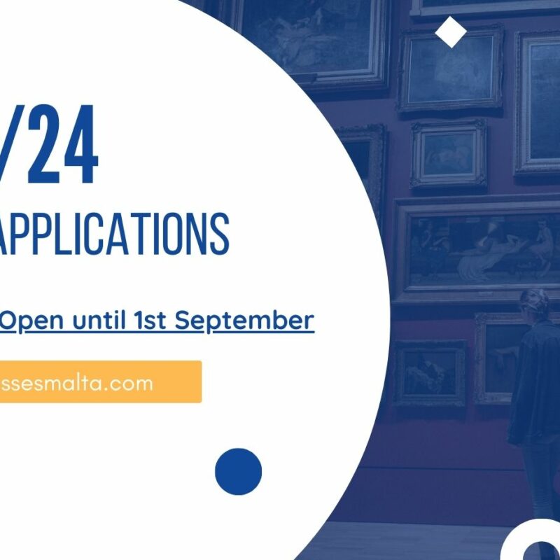 2023-24 Winter Applications Open - Art & Design courses Malta