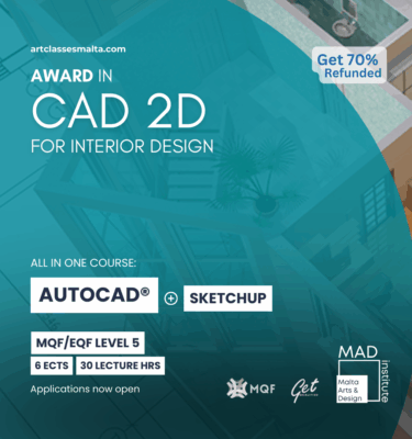 Award MQF 5 in 2D CAD for Interior Design / MAD Institute