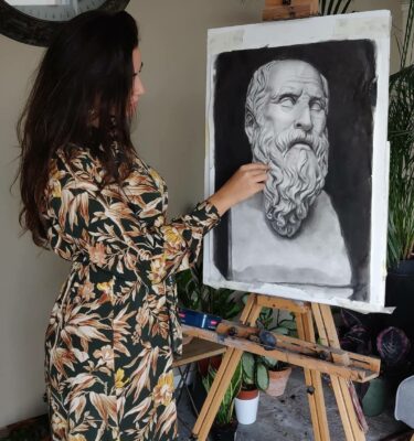 Portrait Drawing from Cast - Art Classes Malta