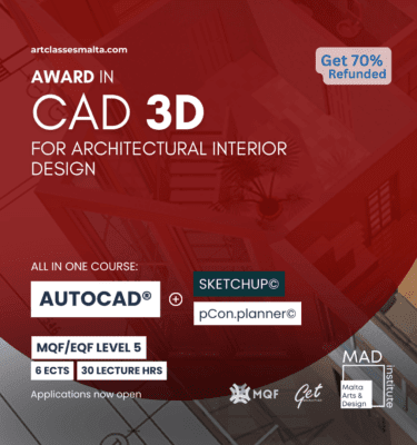 Award in CAD 3D for Interior Architectural Design - EQF level 5 - by MAD institute